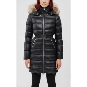 NWT Mackage Valery Coyote Fur-Trim Down Coat
